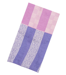 Dusty Pink Printed Synthetic Dupion Silk Saree With Floral Motifs-SY0222