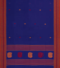 Purple Handloom Bengal Cotton Saree With Meena Buttas-BG1767