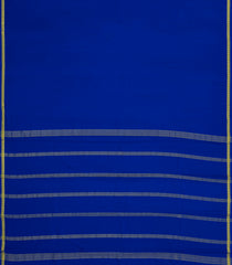 Blue Woven Mysore Silk Saree With Mango Border-MS3371