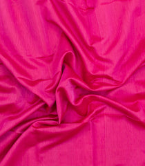 Pink Handloom Maheswari Silk Cotton Saree With Zari Border-SC4913