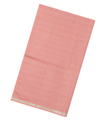 Peach Handloom Organza Silk Saree With Checks-SO4764