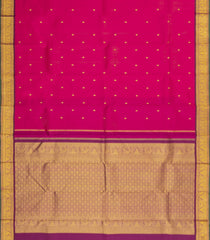 Pink Handloom Kanchipuram Silk Saree With Zari Buttas-KA15247