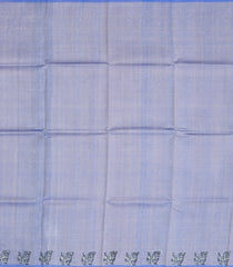 Lavender Woven Tussar Silk Saree With Printed Horse Motifs-TU2933