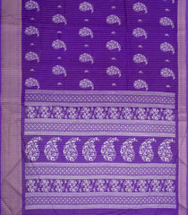 Purple Printed Synthetic Dola Silk Saree With Motifs & Zari Stripes-SY0432