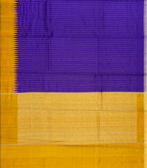 Purple Woven Dupion Silk Saree With Dotted Stripes-DS0634