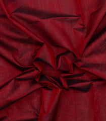 Maroon Handloom Silk Cotton Saree With Contrast Zari Border-SC4642