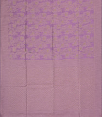 Lilac Woven Art Linen Saree With Floral Motifs-BL5650