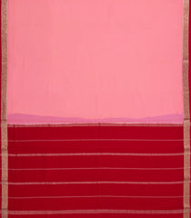 Baby Pink Woven Mysore Silk Saree With Contrast Border-MS3677