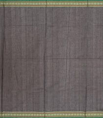 Black Handloom Kanchi Cotton Saree With Annam Buttas-KC1475