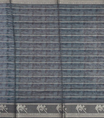 Cream Printed Synthetic Dola Silk Saree With Zari Stripes & Border-SY0002