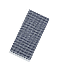 Dark Grey Handloom Bengal Cotton Saree With Checks-BG1911