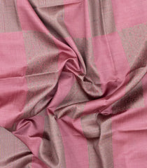 Dusty Pink Woven Art Dupion Saree With Floral Vine Motifs-BL4939