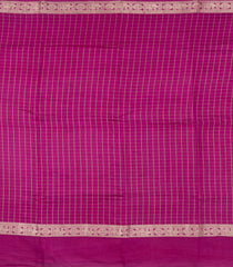 Magenta Woven Art Viscose Dola Silk Saree With Zari Checks-SY0584