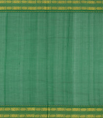 Sandal Handloom Korvai Silk Cotton Saree With Checks & Contrast Border-SC3868