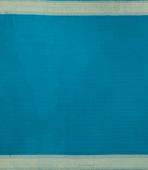 Cyan Woven Mysore Silk Saree With Floral Vine Motifs-MS3348