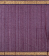 Dark Magenta Handloom Kanchi Cotton Saree With Peacock Buttas-KC1725