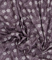 Lilac Printed Art Dola Silk Saree With Zari Border-BL5786