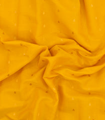 Yellow Handloom Gadwal SICO Saree With Cotton Body & Silk Border-GA0390