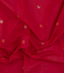 Green Handloom Village Cotton Saree With Buttas-VC1658