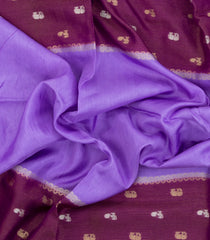Lavender Woven Blended Viscose Saree With Buttas-BL5690
