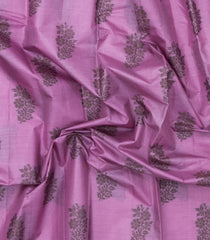 Lavender Woven Tussar Silk Saree With Floral Buttas-TU3401