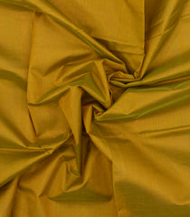 Oil Mustard Handloom Silk Cotton Saree With Contrast Border-SC4478