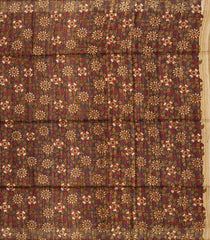 Mustard Handloom Dupion Silk Saree With Printed Pallu-DS0499