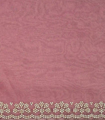 Peach Woven Synthetic Blended Tissue Saree With Embroidered Motifs-EN1994