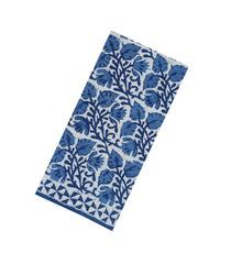 Indigo Printed Jaipur Cotton Saree With Border-JC1839