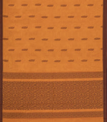 Peach Woven Rasipuram Cotton Sari With Buttas-RA2609