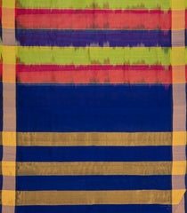 Multicolor Handloom Silk Cotton Saree With Stripes-SC4626