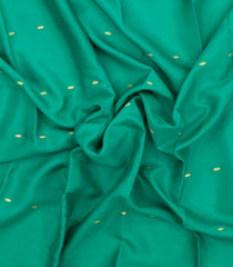 Aquamarine Woven Mysore Silk Saree With Buttas & Contrast Border-MS3649