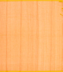 Mango Yellow Handloom Kanchi Cotton Saree With Yazhi Buttas-KC1503