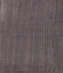 Dark Grey Printed Tussar Silk Saree With Chevron Motifs-TU3765
