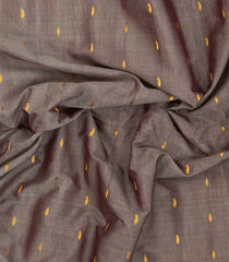 Grey Handloom Gadwal Silk Cotton Saree With Buttas -GA0281
