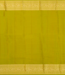 Lime Green Kanchipuram Silk Saree With Floral Zari Buttas-KA14917