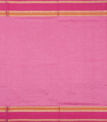 BubbleGum Pink Handloom Silk Cotton Saree With Checks-SC4576