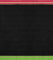 Black Woven Poly Cotton Saree With Kasuti Hand Embroidery -PY1285