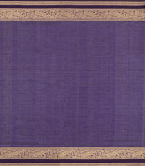 Violet Handloom Silk Cotton Saree With Dotted Checks-SC4265