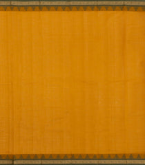 Mustard Handloom Kanchi Cotton Saree With Coin Buttas-KC1836