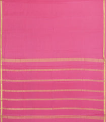 Pink Woven Mysore Silk Saree With Zari Border-MS3604