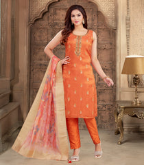 Orange Festive Kurta Set: RC5559