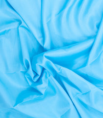 Turquoise Woven Mysore Silk Saree With Contrast Zari Border-MS3871