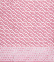 Light Peach Woven Art Linen Saree With Floral Motifs-BL5658