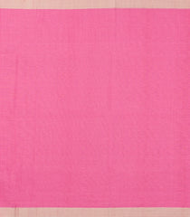 BubbleGum Pink Handloom Bengal Cotton Saree With Contrast Border-BG1680