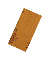 Oil Mustard Woven Blended Tussar Saree With Printed Floral Motifs-BL4823