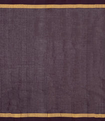 Chocolate Brown Woven Rasipuram Cotton Sari With Buttas-RA2612