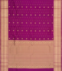 Magenta Woven Pure Silk Saree With Zari Buttas-EC2581