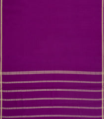 Purple Woven Mysore Silk Saree With Mango Border-MS3370