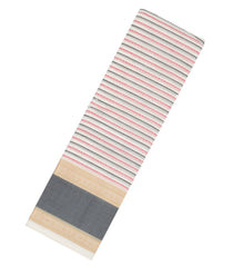 Off White Handloom Kanchi Cotton Saree With Beldari Stripes-KC1561